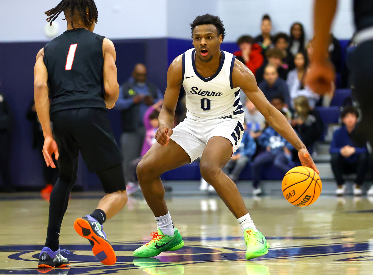 Sierra Canyon Bronny James LeBron James 61, Etiwanda 55 SC QF playoffs boys basketball by Nick Koza 3-2-23030220232765